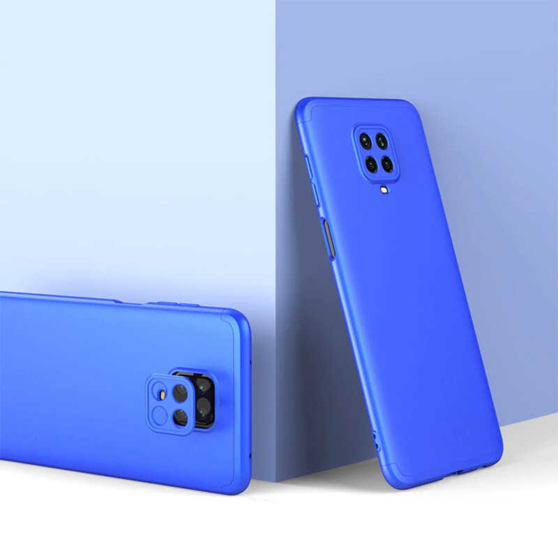 Xiaomi Uyumlu Redmi Note 9S Kılıf Tuhatu Ays Kapak-Mavi