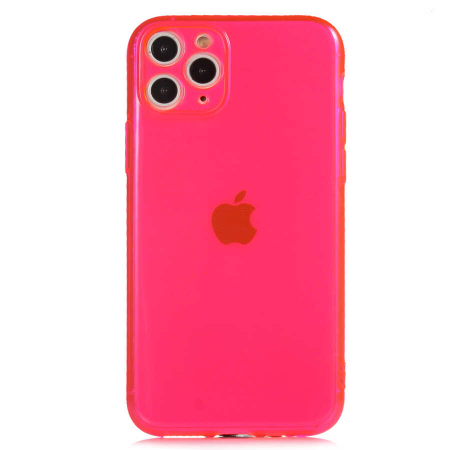 iPhone Uyumlu 11 Pro Kılıf Tuhatu Mun Silikon-Pembe