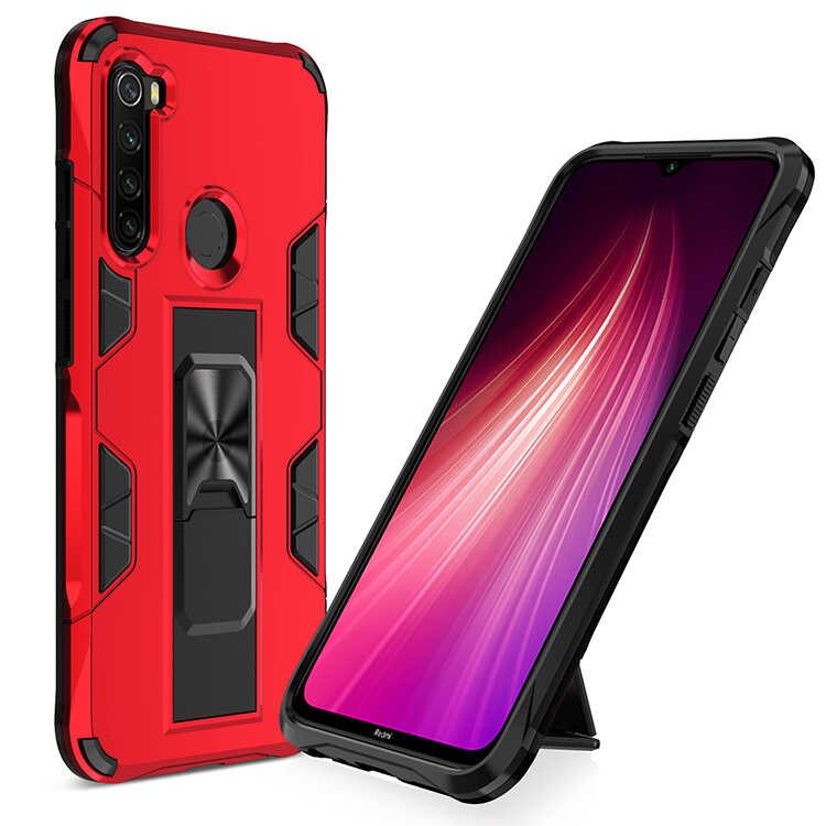 Xiaomi Uyumlu Redmi Note 8 Kılıf Tuhatu Volve Kapak-Kırmızı