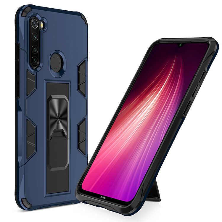 Xiaomi Uyumlu Redmi Note 8 Kılıf Tuhatu Volve Kapak-Lacivert