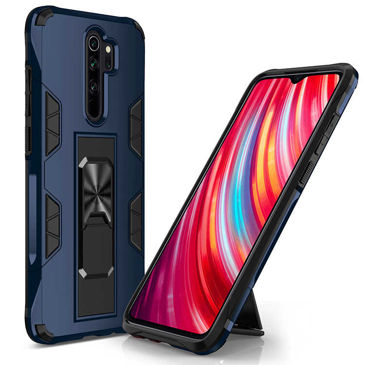 Xiaomi Uyumlu Redmi Note 8 Pro Kılıf Tuhatu Volve Kapak-Lacivert