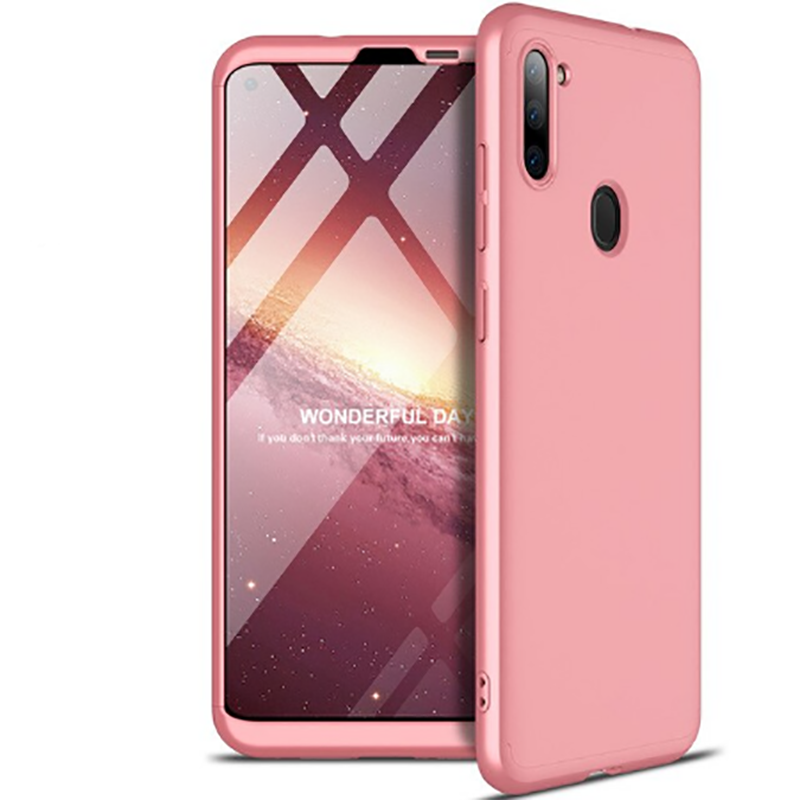 Galaxy Uyumlu A11 Kılıf Tuhatu Ays Kapak-Rose gold