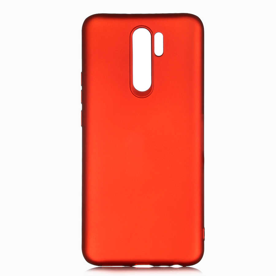 Xiaomi Uyumlu Redmi 9 Kılıf Tuhatu Marino Silikon Kapak-Kırmızı