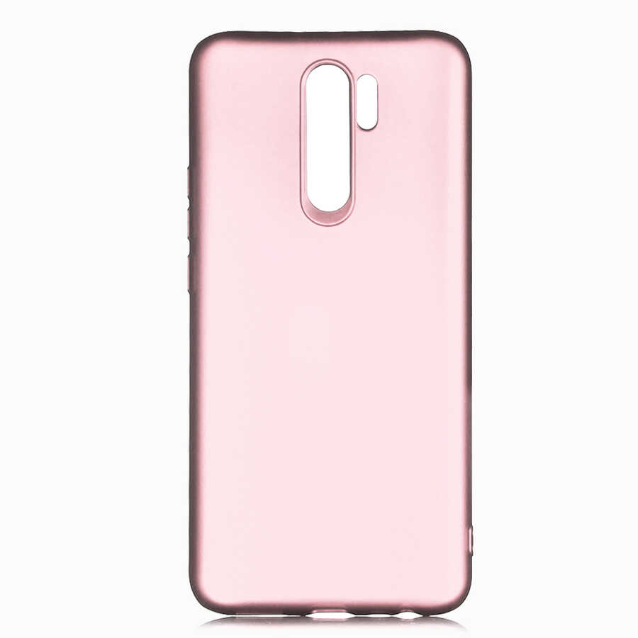 Xiaomi Uyumlu Redmi 9 Kılıf Tuhatu Marino Silikon Kapak-Rose gold