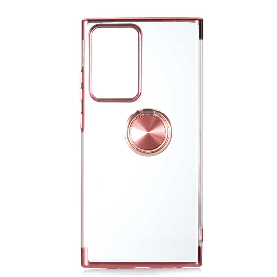 Galaxy Uyumlu Note 20 Ultra Kılıf Tuhatu Gess Silikon-Rose gold