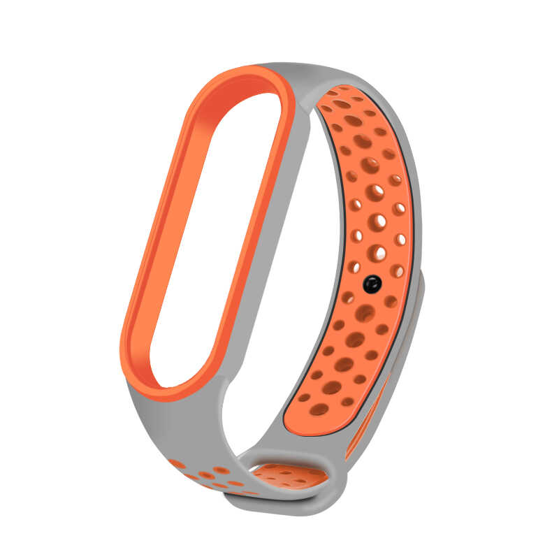 Xiaomi Uyumlu Mi Band 5 Dama Silikon Kordon-No10