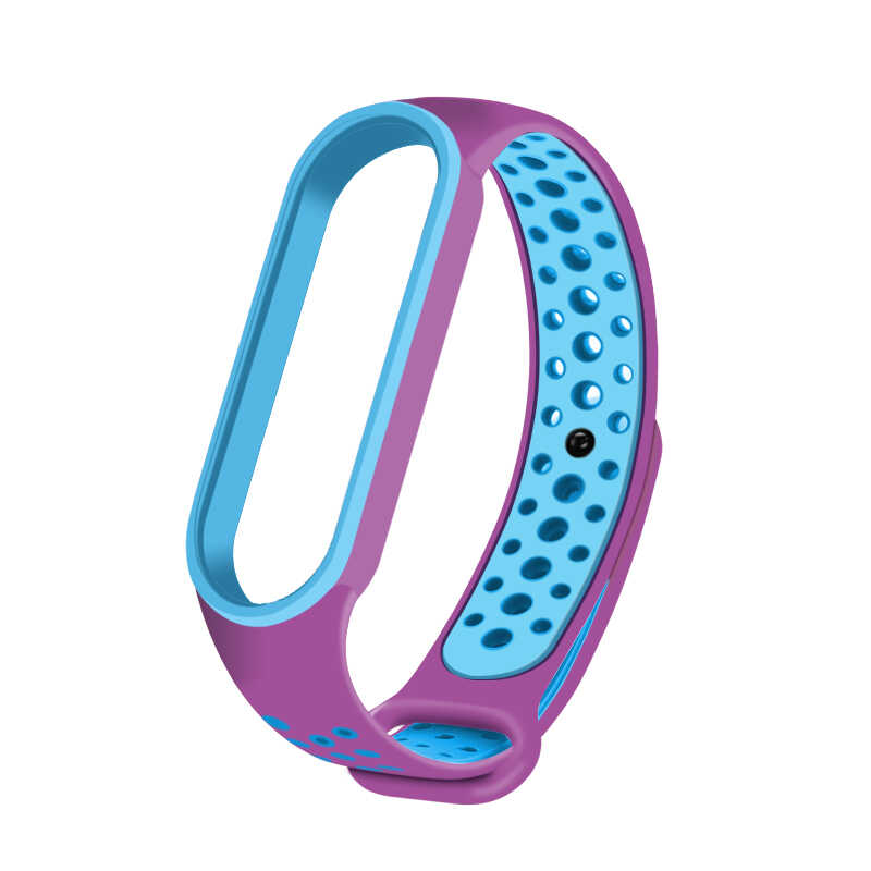 Xiaomi Uyumlu Mi Band 5 Dama Silikon Kordon-No8