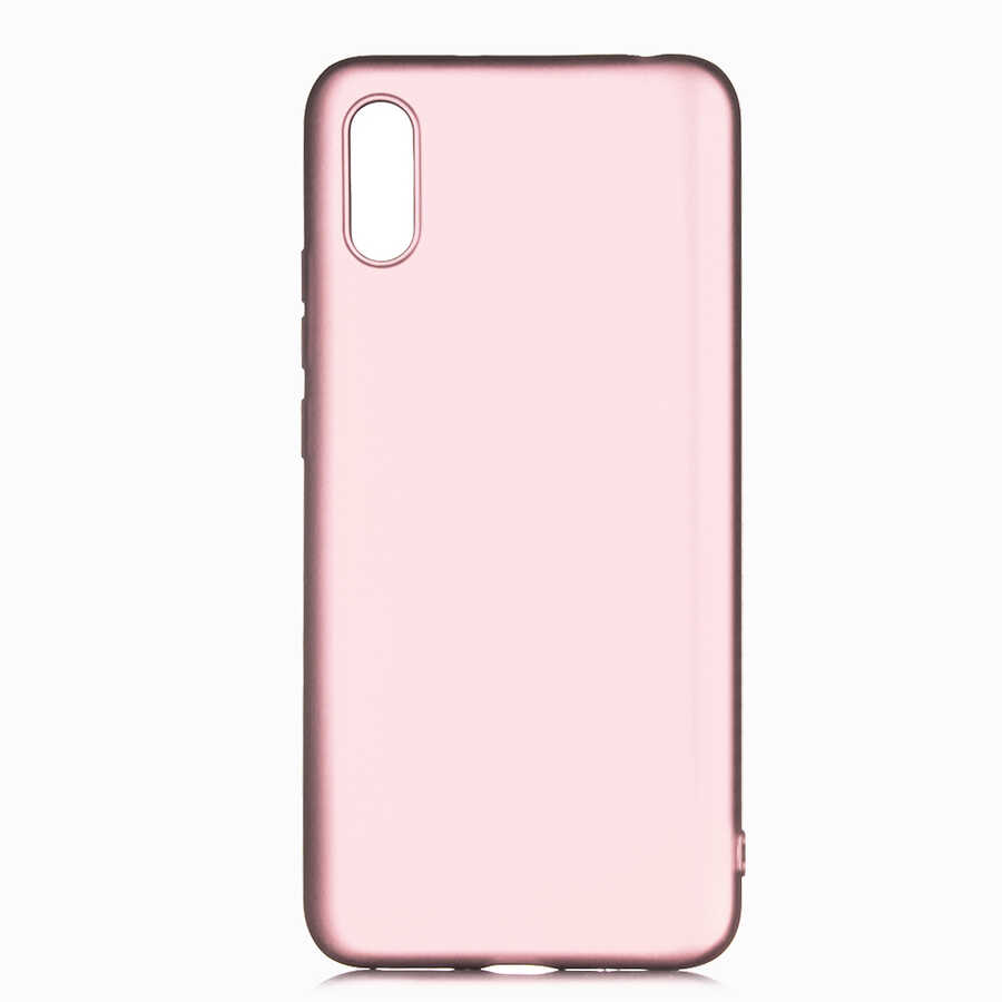 Xiaomi Uyumlu Redmi 9A Kılıf Tuhatu Marino Silikon Kapak-Rose gold