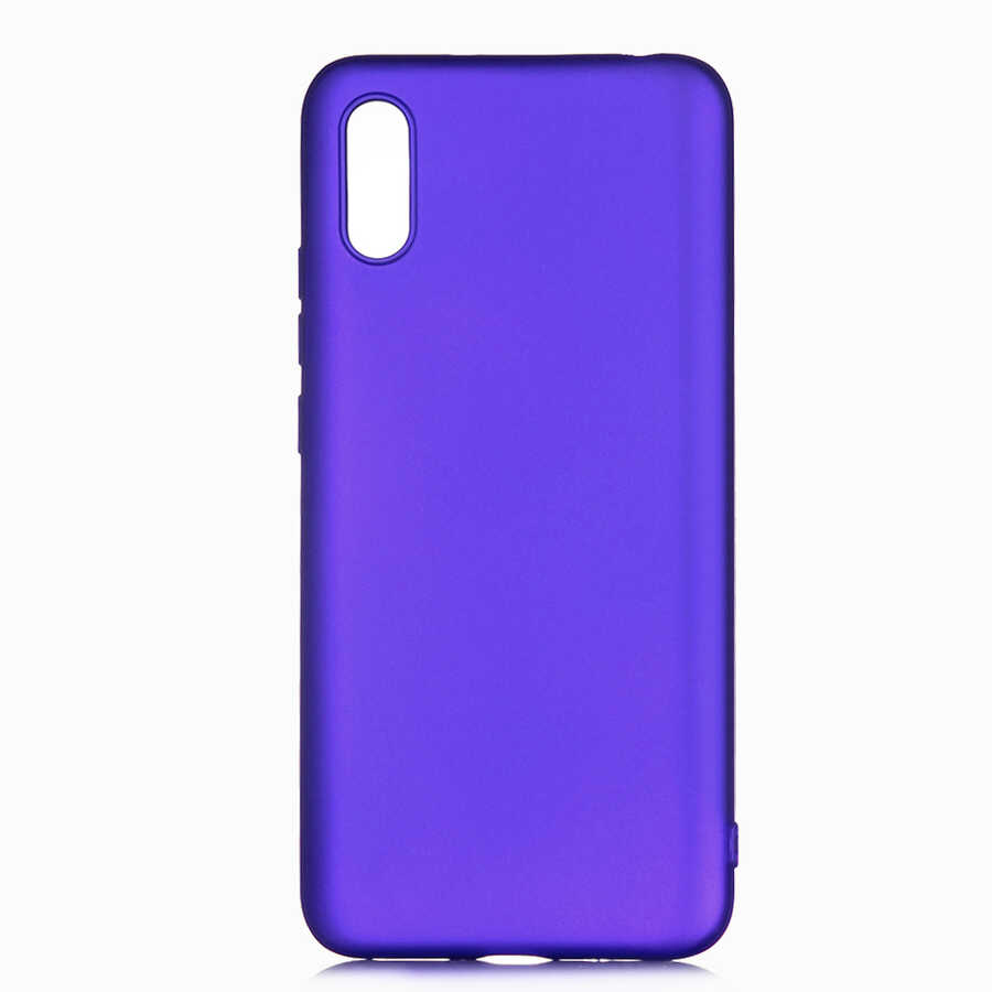 Xiaomi Uyumlu Redmi 9A Kılıf Tuhatu Marino Silikon Kapak-Saks mavi