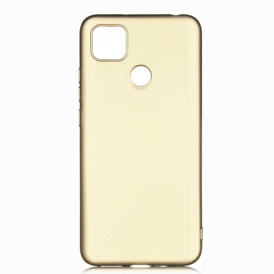 Xiaomi Uyumlu Redmi 9C Kılıf Tuhatu Marino Silikon Kapak-Gold