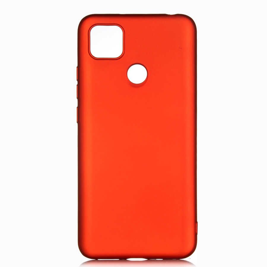 Xiaomi Uyumlu Redmi 9C Kılıf Tuhatu Marino Silikon Kapak-Kırmızı