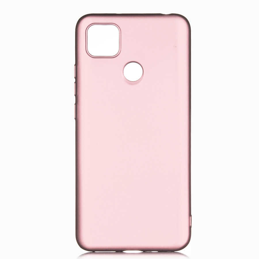 Xiaomi Uyumlu Redmi 9C Kılıf Tuhatu Marino Silikon Kapak-Rose gold