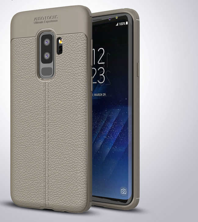 Galaxy Uyumlu S9 Plus Kılıf Tuhatu Ceku Silikon Kapak-Gri