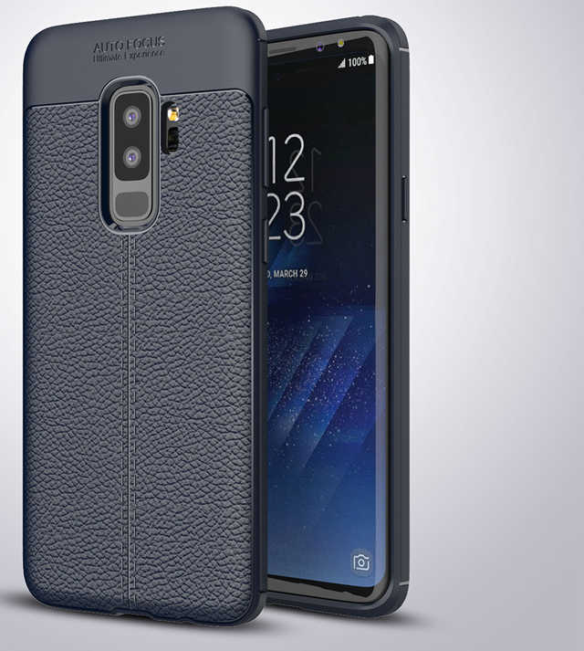 Galaxy Uyumlu S9 Plus Kılıf Tuhatu Ceku Silikon Kapak-Lacivert