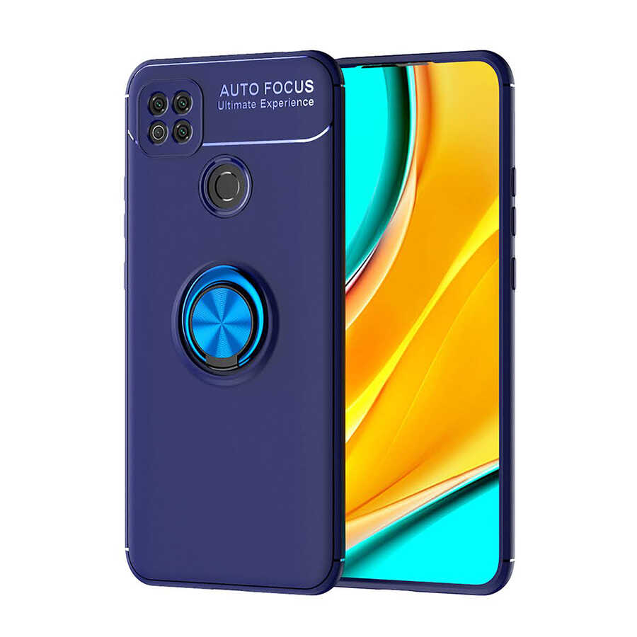 Xiaomi Uyumlu Redmi 9C Kılıf Tuhatu Ravel Silikon Kapak-Mavi