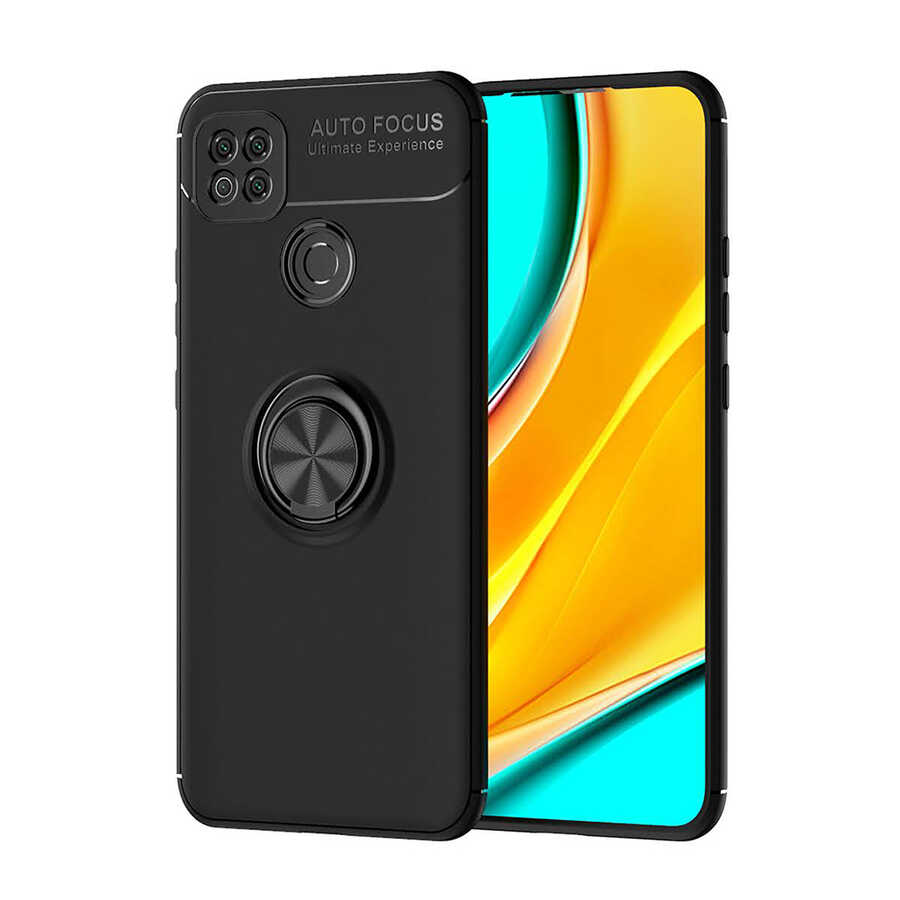 Xiaomi Uyumlu Redmi 9C Kılıf Tuhatu Ravel Silikon Kapak-Siyah