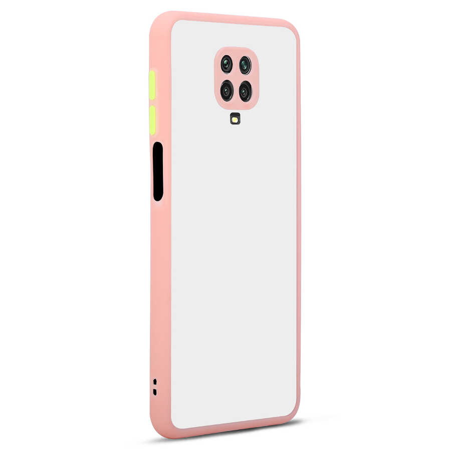 Xiaomi Uyumlu Redmi Note 9S Kılıf Tuhatu Hux Kapak-Pembe