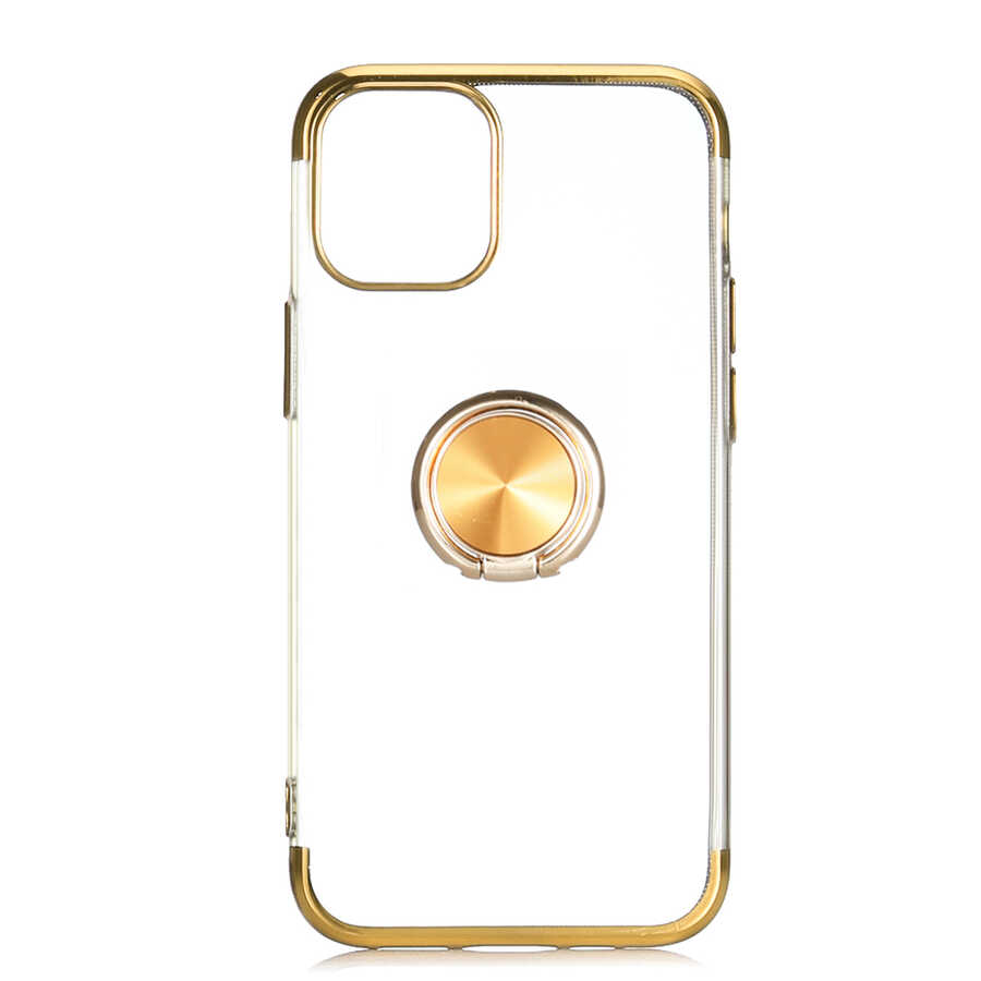 iPhone Uyumlu 12 Kılıf Tuhatu Gess Silikon-Gold