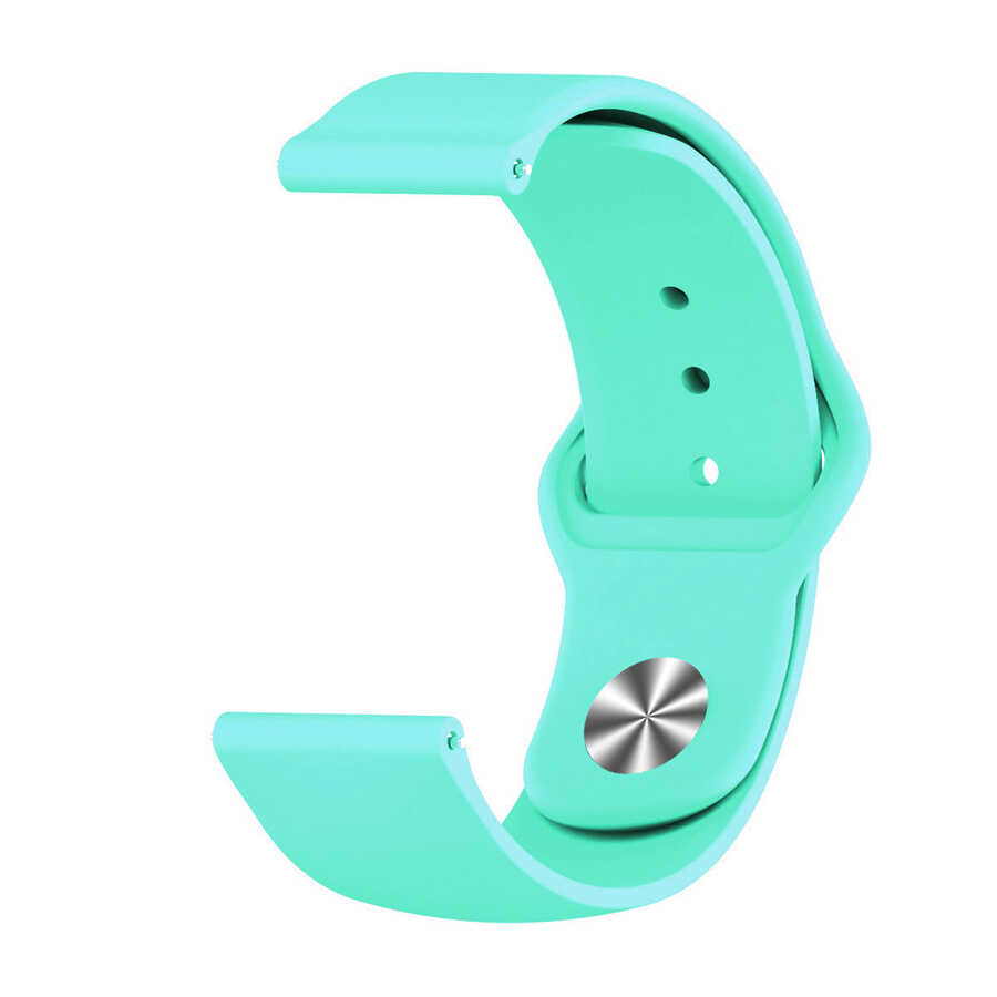 Xiaomi Uyumlu Mi Watch Color City 22mm Silikon Kordon-Turkuaz