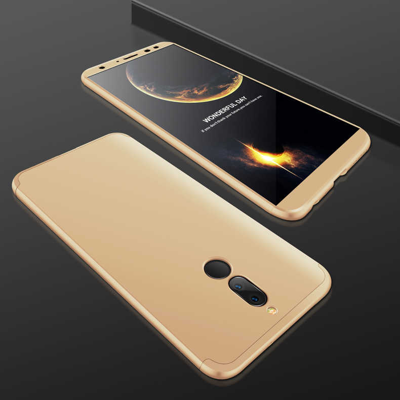 Huawei Uyumlu Mate 10 Lite Kılıf Tuhatu Ays Kapak-Gold