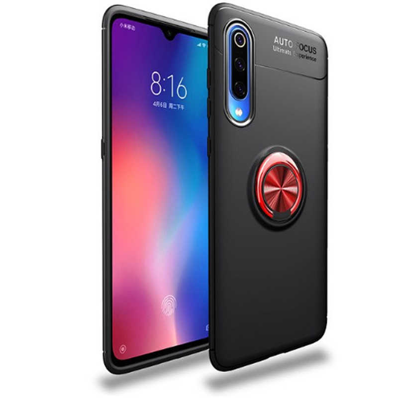 Xiaomi Uyumlu Mi 9 Lite Kılıf Tuhatu Ravel Silikon Kapak-Siyah-kırmızı