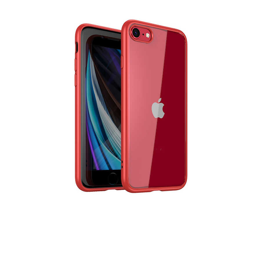 iPhone Uyumlu 8 Kılıf Tuhatu Hom Silikon-Kırmızı