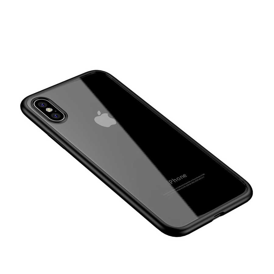 iPhone Uyumlu X Kılıf Tuhatu Hom Silikon-Siyah