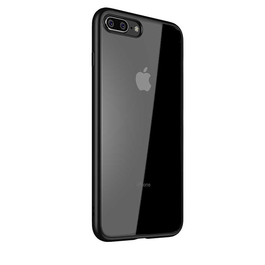 iPhone Uyumlu 7 Plus Kılıf Tuhatu Hom Silikon-Siyah