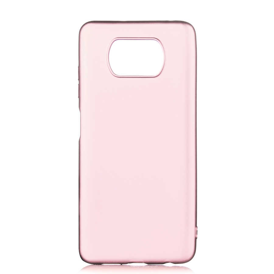 Xiaomi Uyumlu Poco X3 Kılıf Tuhatu Marino Silikon Kapak-Rose gold