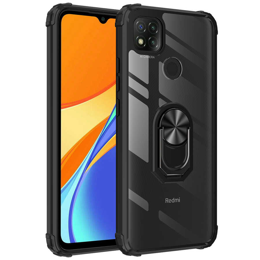 Xiaomi Uyumlu Redmi 9C Kılıf Tuhatu Mola Kapak-Siyah