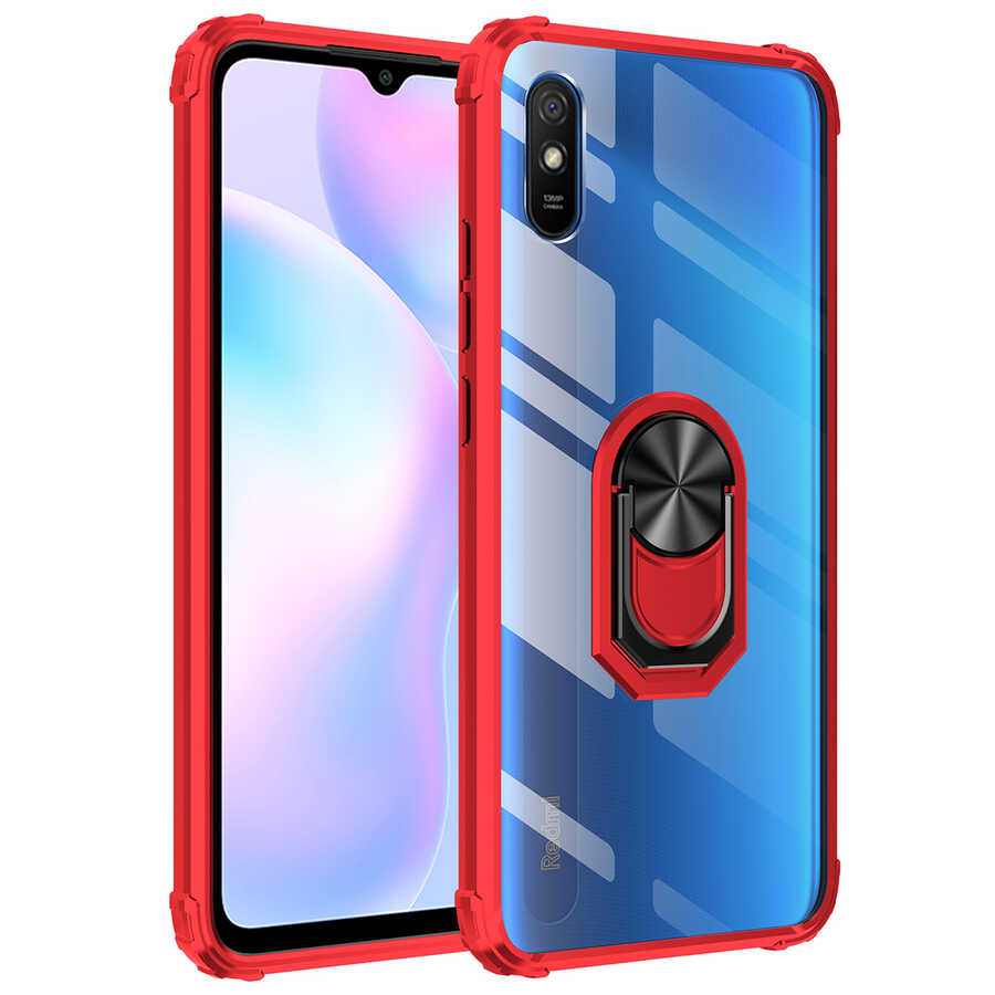 Xiaomi Uyumlu Redmi 9A Kılıf Tuhatu Mola Kapak-Kırmızı