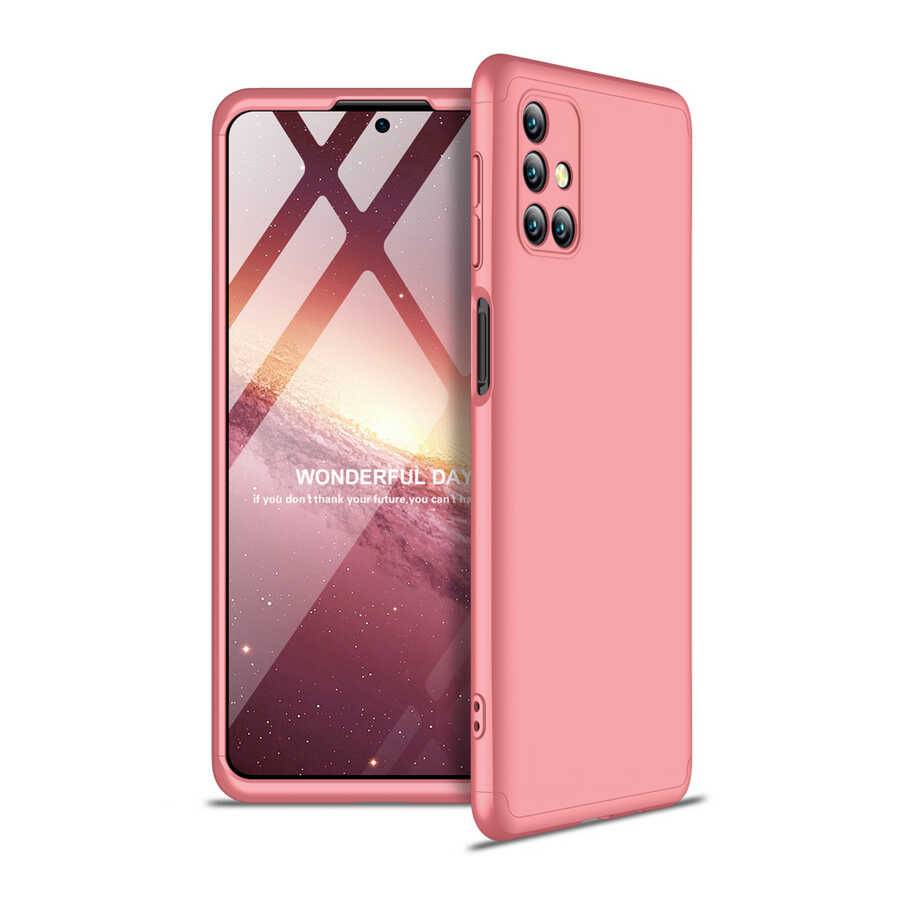 Galaxy Uyumlu M31S Kılıf Tuhatu Ays Kapak-Rose gold