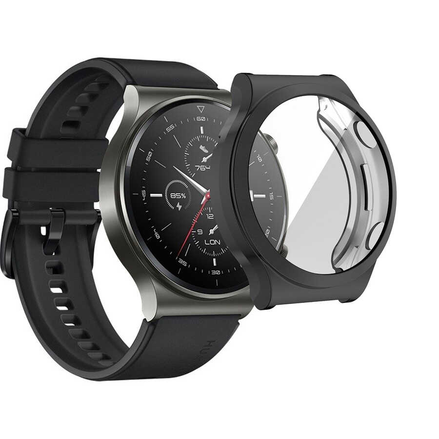 Huawei Uyumlu Watch GT2 Pro Tuhatu Watch Gard 02 Ekran Koruyucu-Siyah