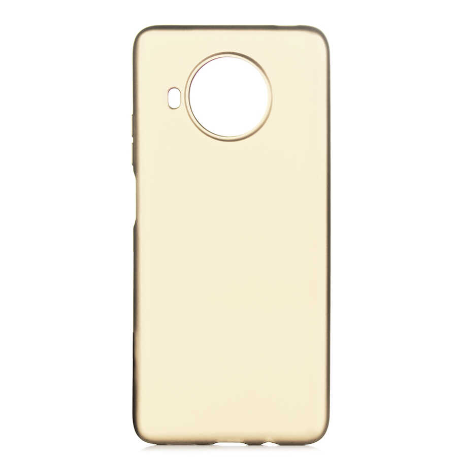 Xiaomi Uyumlu Mi 10T Lite 5G Kılıf Tuhatu Marino Silikon Kapak-Gold