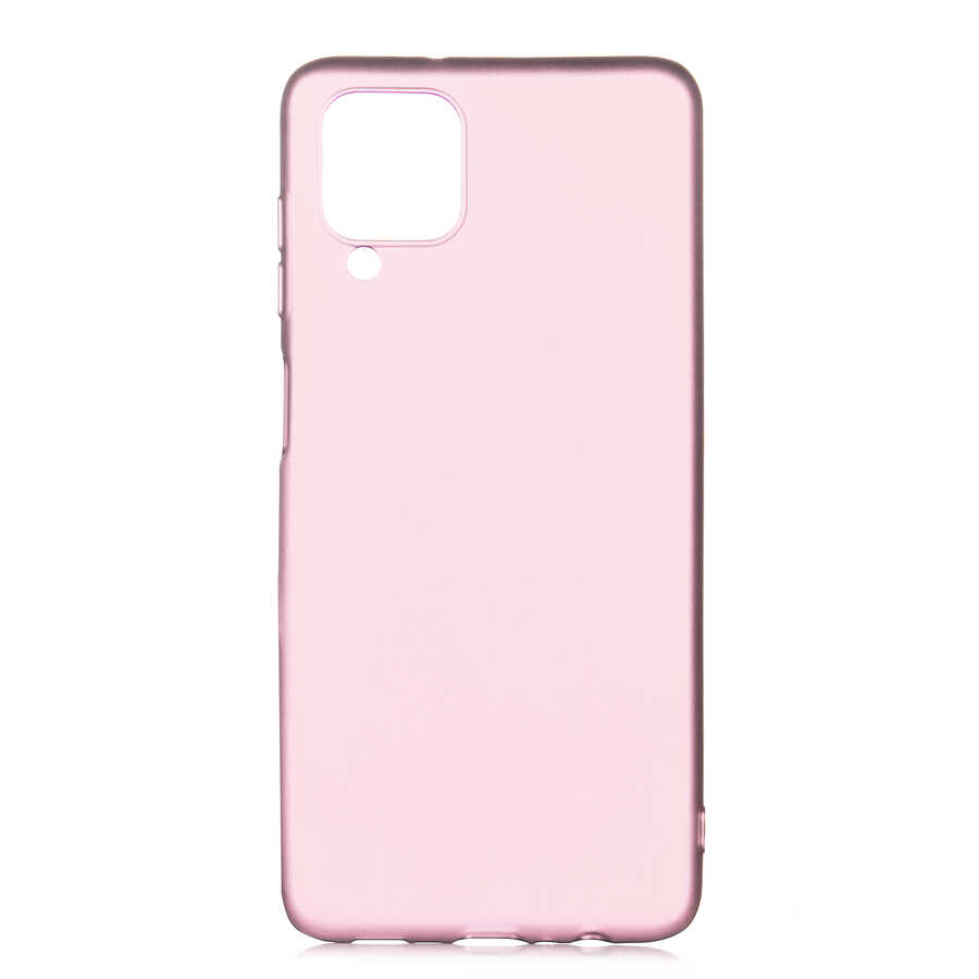 Galaxy Uyumlu A12 Kılıf Tuhatu Marino Silikon Kapak-Rose gold