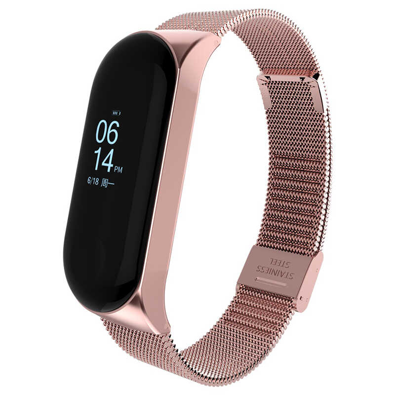 Xiaomi Uyumlu Mi Band 5 KRD-06 Metal Kordon