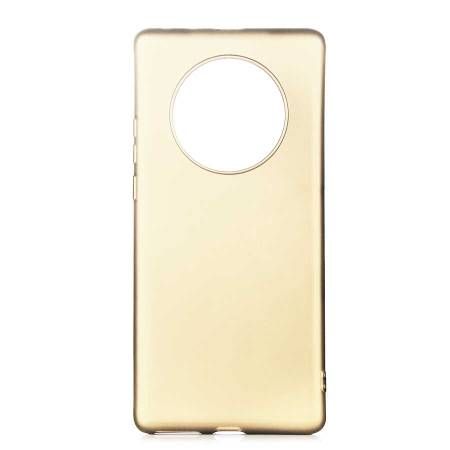 Huawei Uyumlu Mate 40 Pro Kılıf Tuhatu Marino Silikon Kapak-Gold