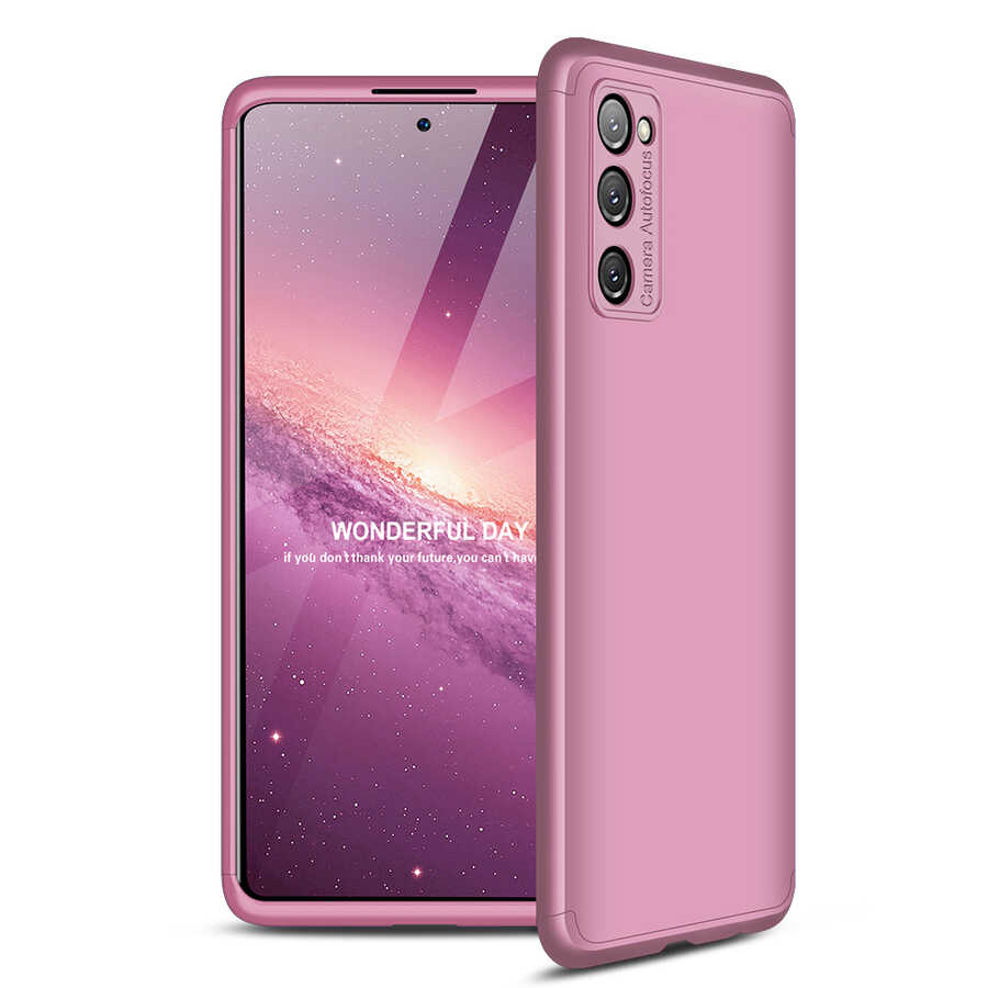 Galaxy Uyumlu S20 FE Kılıf Tuhatu Ays Kapak-Rose gold