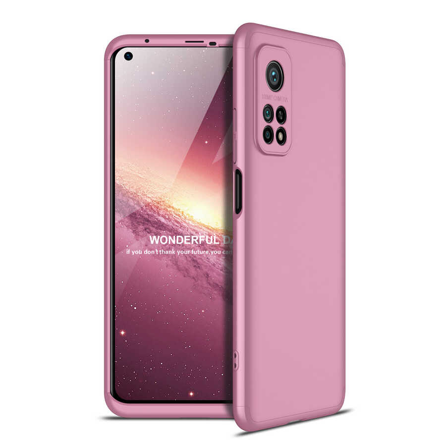 Xiaomi Uyumlu Mi 10T Pro 5G Kılıf Tuhatu Ays Kapak-Rose gold