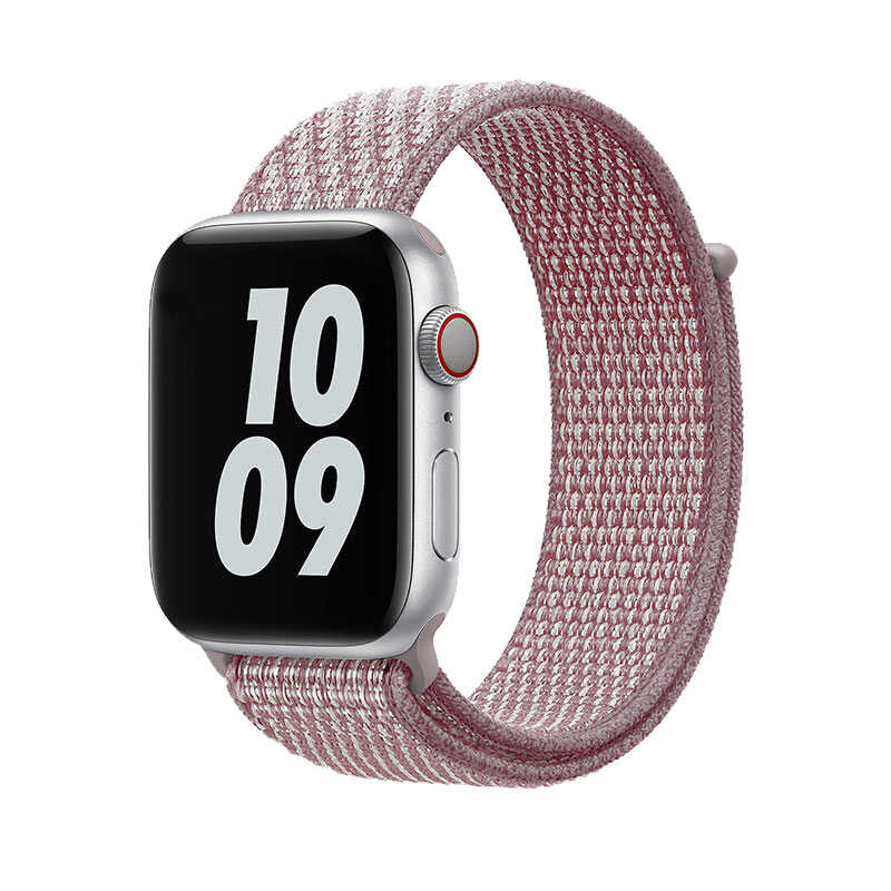 Watch 40mm Wiwu Sport Loop Hasır Kordon-Pembe