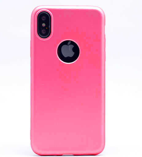 iPhone Uyumlu X Kılıf Tuhatu Marino Silikon Kapak-Pembe