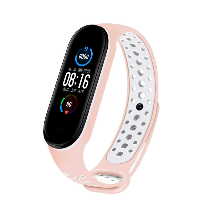 Xiaomi Uyumlu Mi Band 6 Dama Silikon Kordon-No7