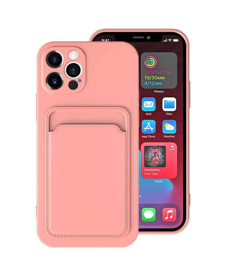 iPhone Uyumlu 12 Pro Kılıf ​​Tuhatu Ofix Kapak-Pembe