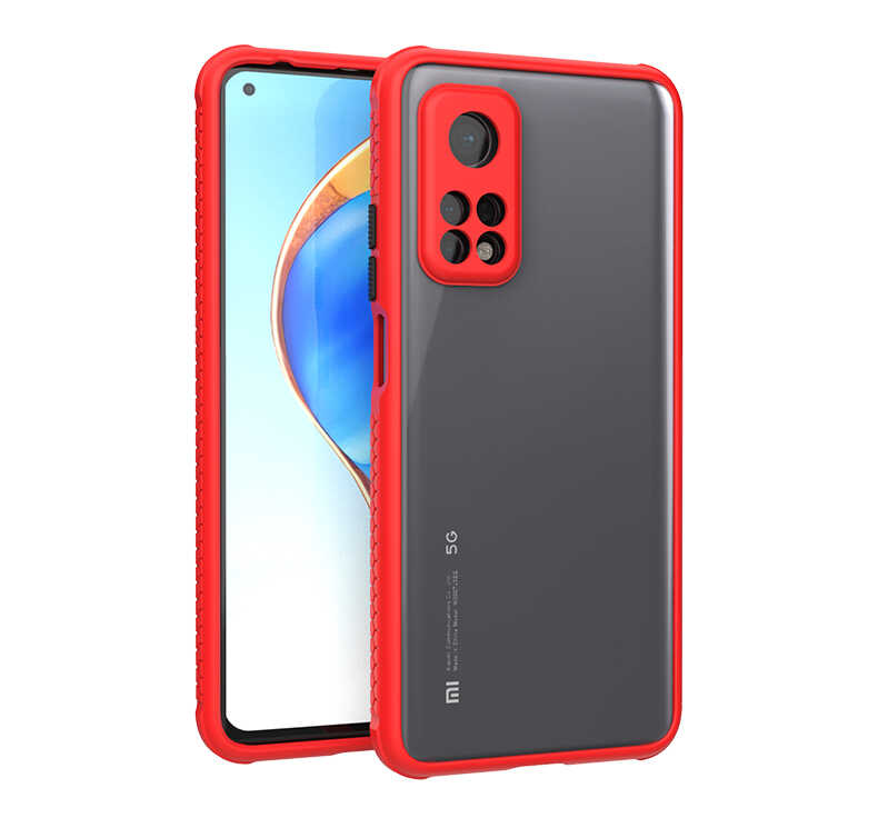 Xiaomi Uyumlu Mi 10T Pro 5G Kılıf ​​Tuhatu Kaff Kapak-Kırmızı