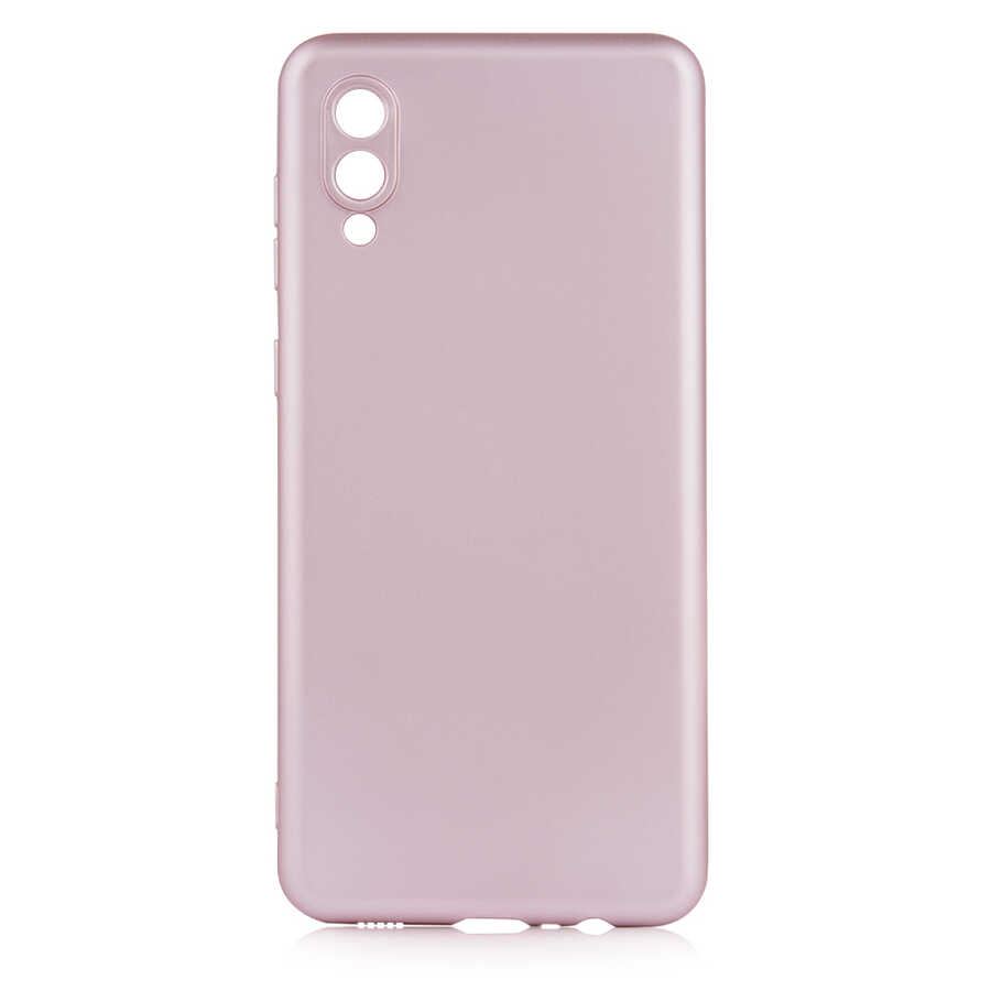 Galaxy Uyumlu A02 Kılıf Tuhatu Marino Silikon Kapak-Rose gold