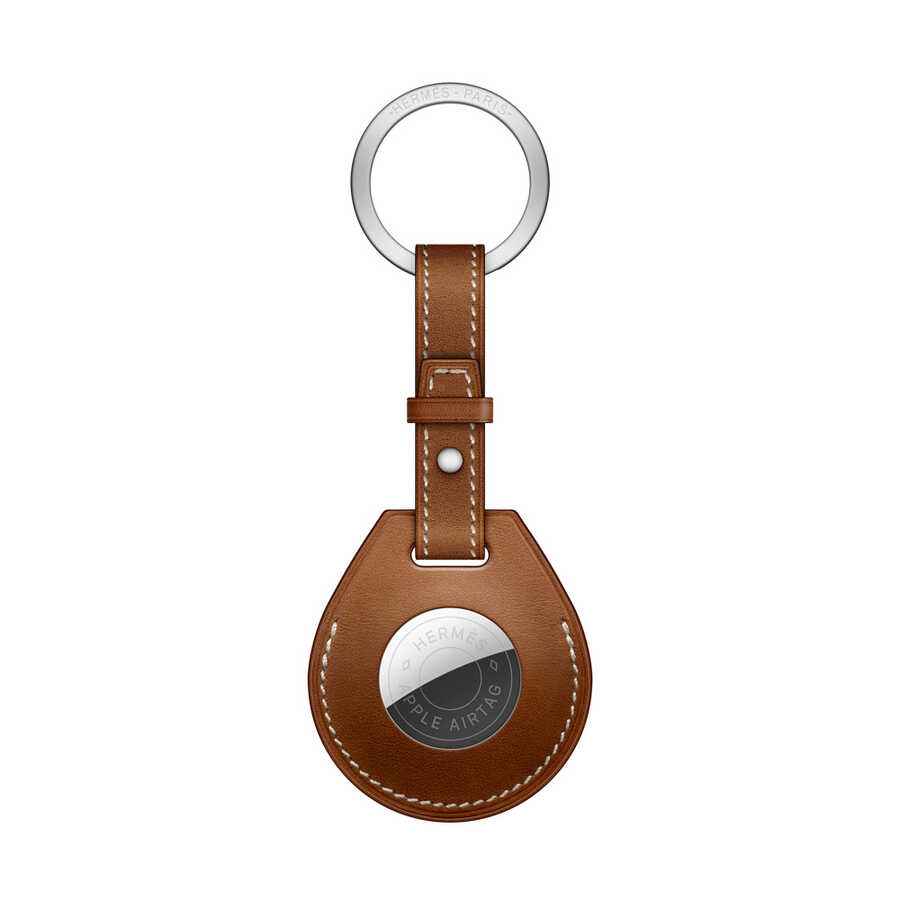 Wiwu Key Ring Airtag Uyumlu Anahtarlık-Kahverengi