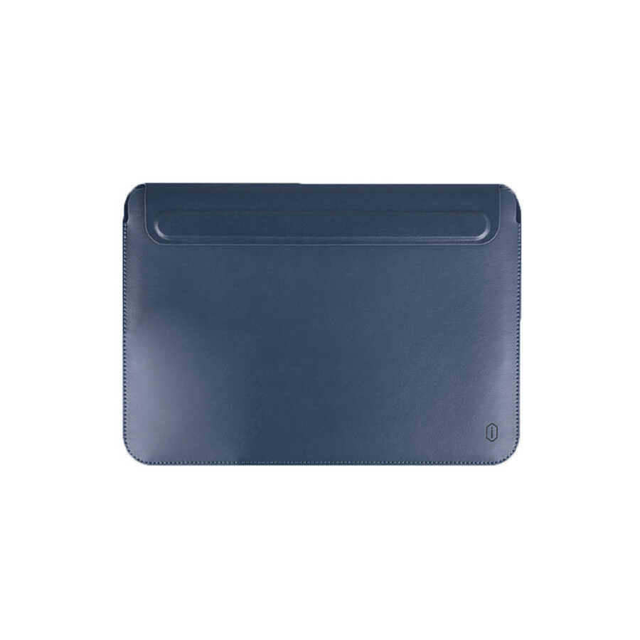 Macbook Uyumlu 13.3’ Air 2020 A2337 Wiwu Macbook Uyumlu Skin Pro Portable Stand Kılıf-Mavi