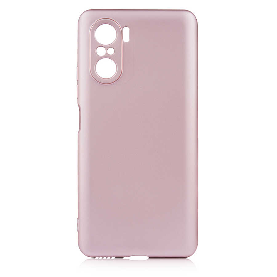 Xiaomi Uyumlu Mi 11İ Kılıf Tuhatu Marino Silikon Kapak-Rose gold