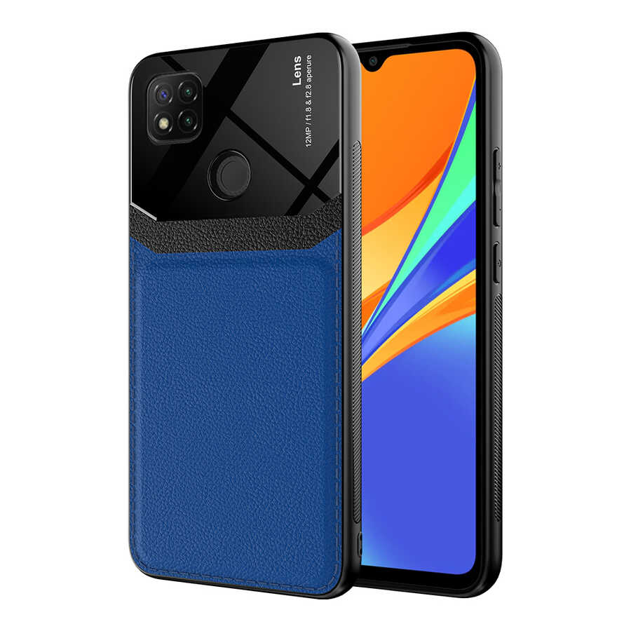 Xiaomi Uyumlu Redmi 9C Kılıf ​Tuhatu Emiks Kapak-Lacivert