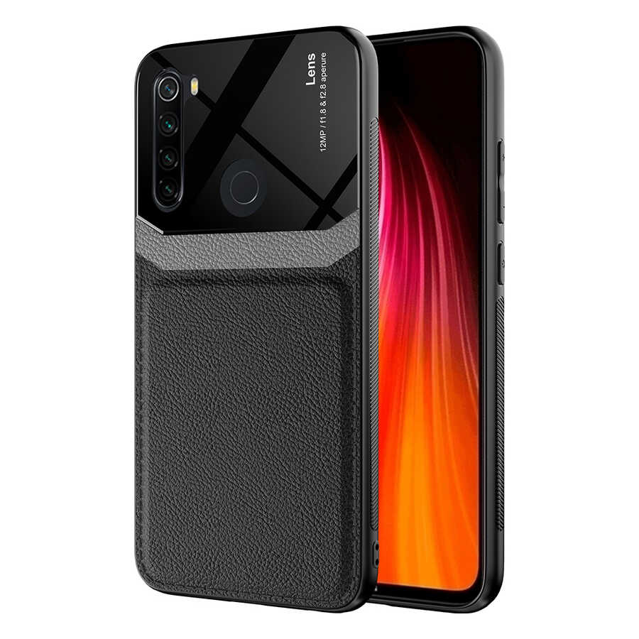 Xiaomi Uyumlu Redmi Note 8 Kılıf ​Tuhatu Emiks Kapak-Siyah